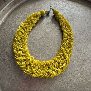 Yellow Beaded Necklace